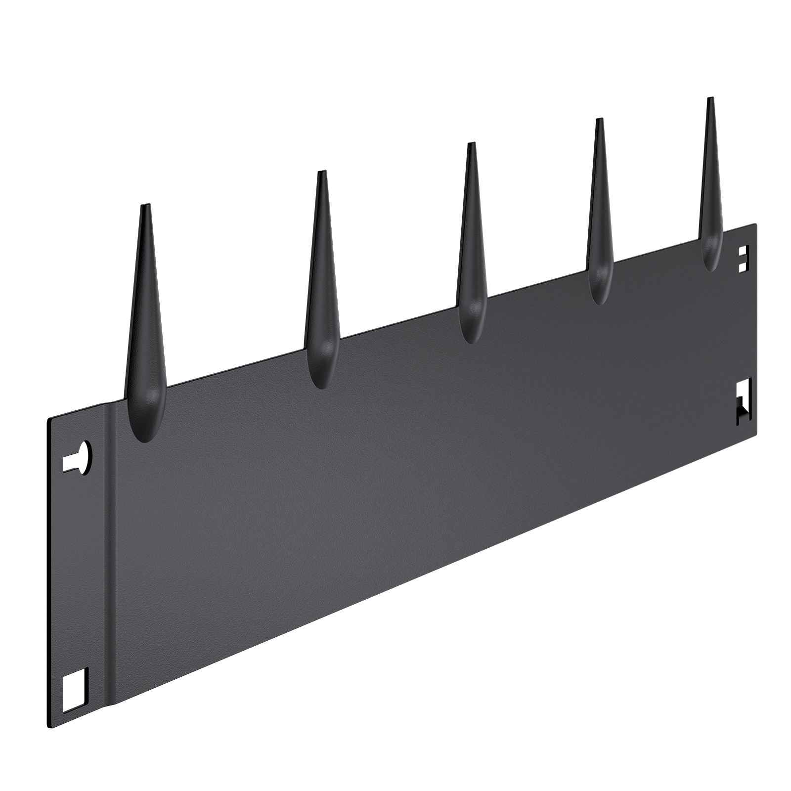 Steel Landscape Edging 5 Packs 39x5in Rust-Resistant Edging Border Black_voghion.com